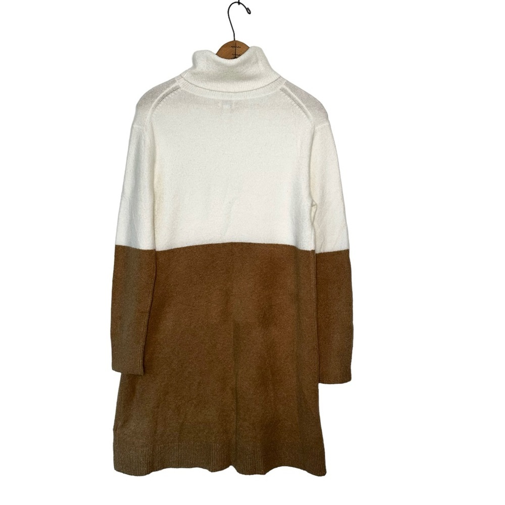 J. Crew | Colorblock Turtleneck Sweater Dress Size Medium - Picture 2 of 8